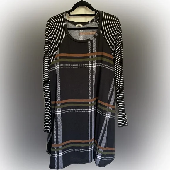 Egs | Dresses | Cute Long Sleeve Midi Dress Size 3xl From Zulilly